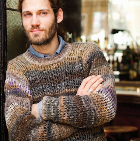 A Noro Kureyon Pattern - Man's Ribbed Sweater (PDF)