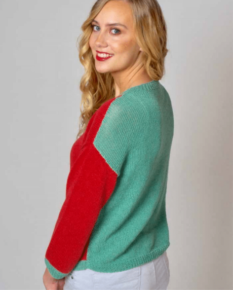 A Elsebeth Lavold Knitting Pattern - Marigold Sweater (PDF) on sale at little knits