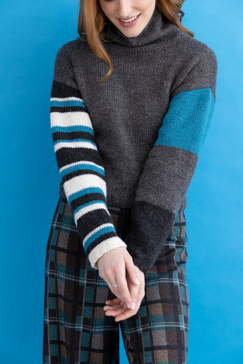 A Juniper Moon Bluefaced Leicester Pattern - Marithe Pullover (PDF)