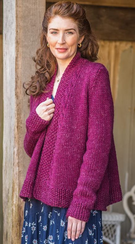 A Berroco Lanas Quick Pattern - Marsali Cardigan (PDF)