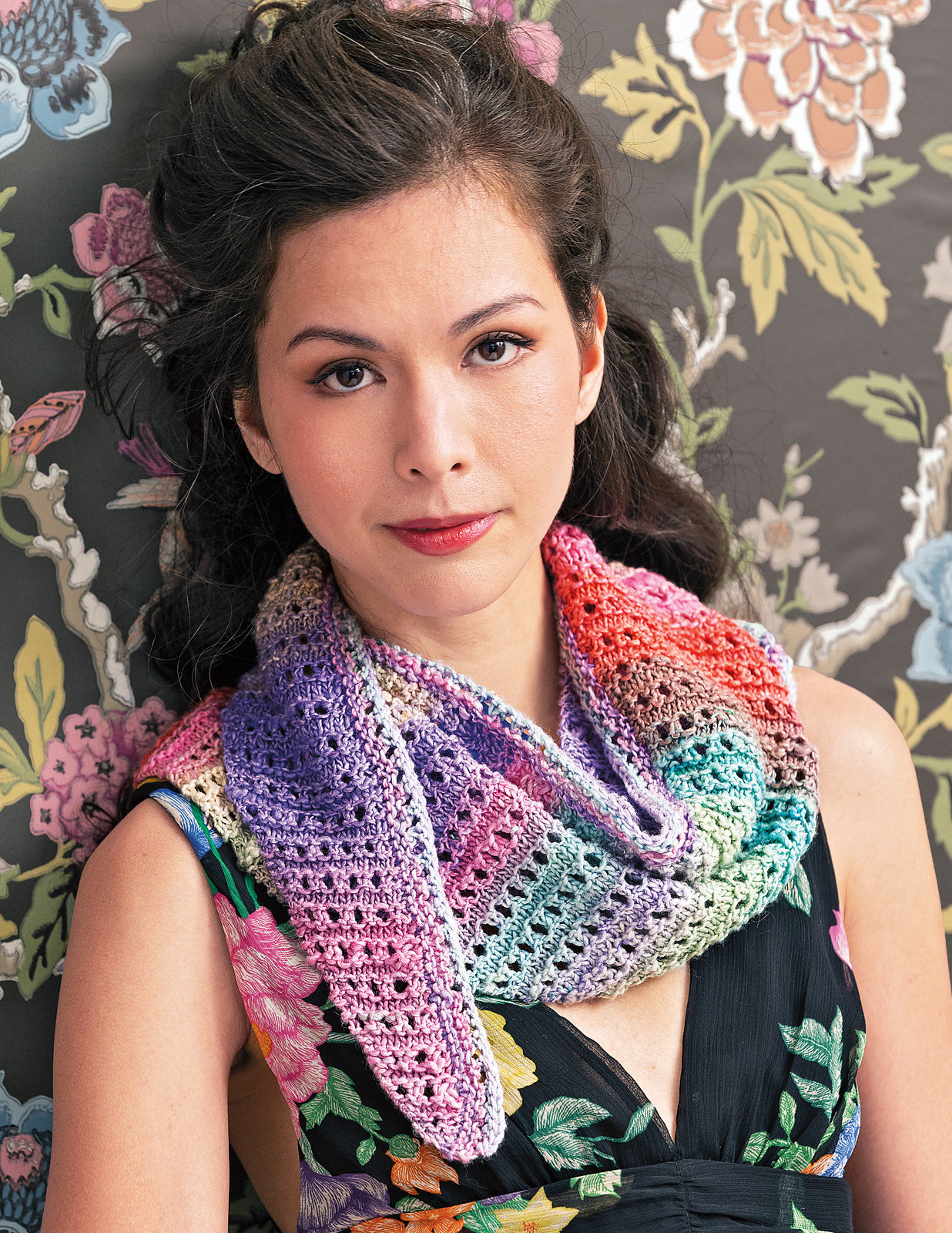A Noro Mebuki Pattern - Down The Garden Path Scarf (PDF)
