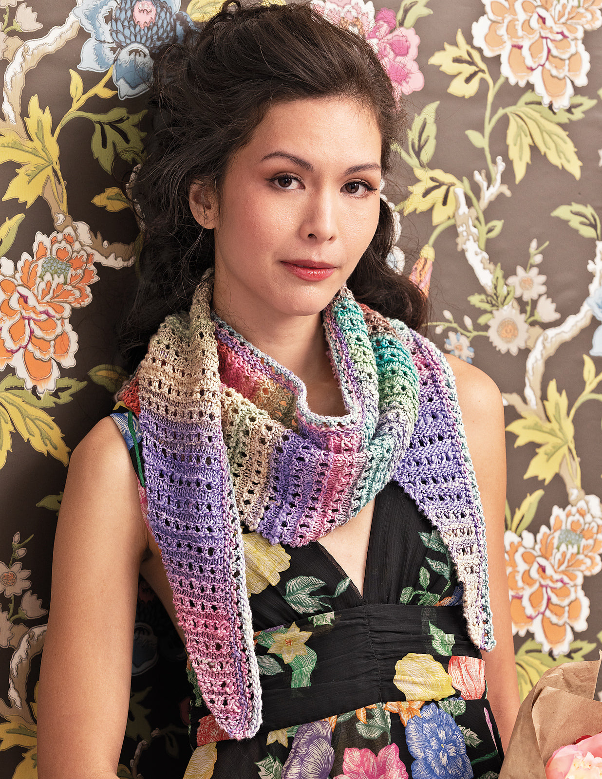 A Noro Mebuki Pattern - Down The Garden Path Scarf (PDF)