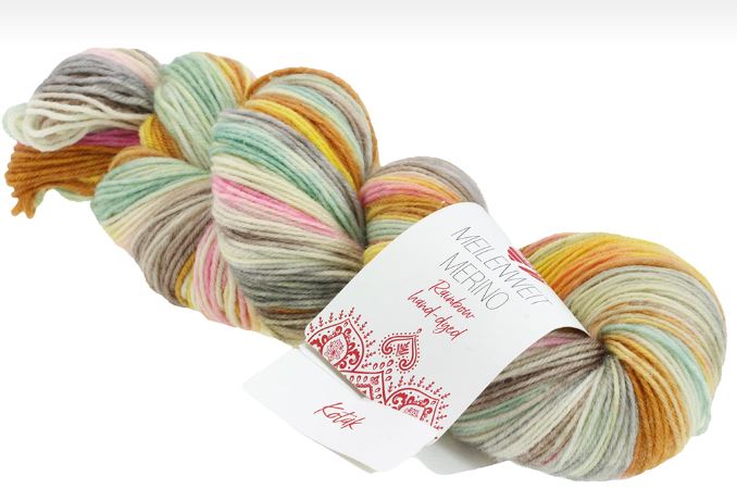 Lana Grossa Meilenweit Merino Rainbow Hand-Dyed Limited Edition - Kotak (Color #7007) 44% Off sale at Little Knits