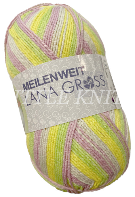 Lana Grossa Meilenweit Solo Cotone Capri Tono - Tiny Wild Flowers (Color #6652)