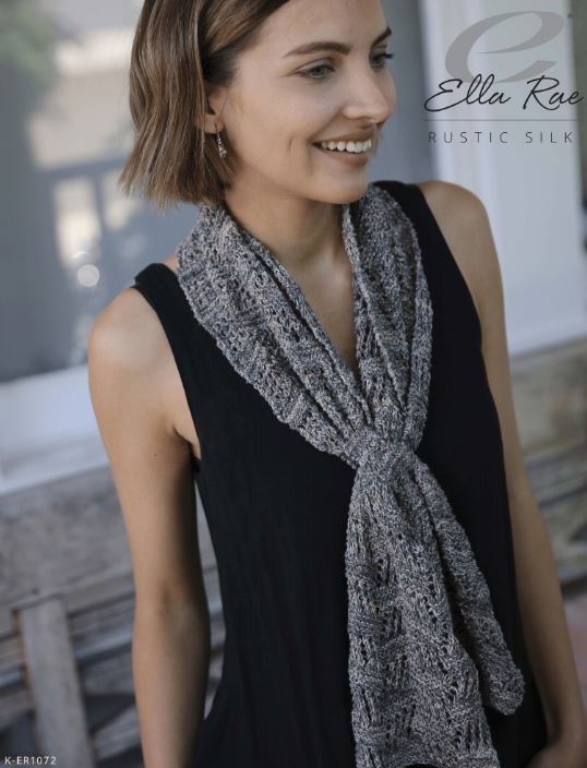 Mellow Cedar Scarf - Free with Purchase of 1 or More Skeins of Rustic Silk (PDF File)