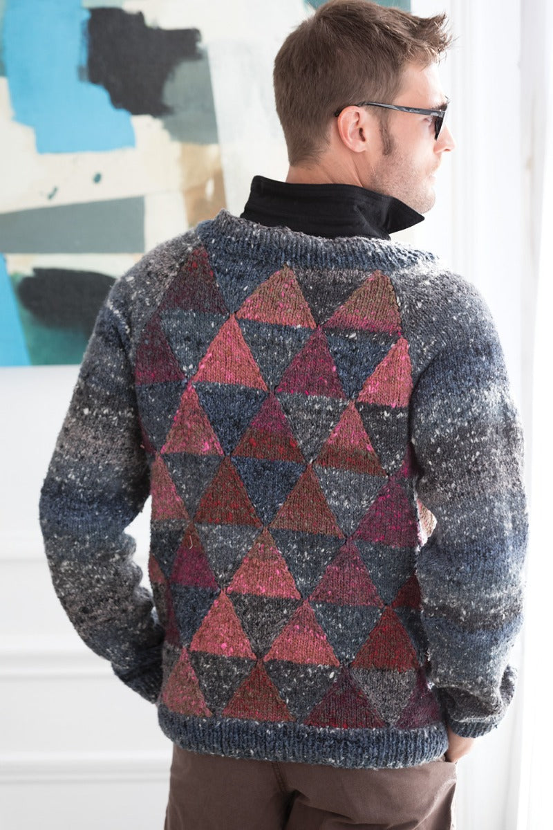 Man's Raglan Pullover knitting pattern on sale at Little Knits