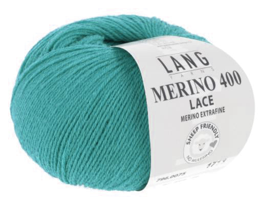 Lang Merino 400 Lace - Turquoise (Color #78)