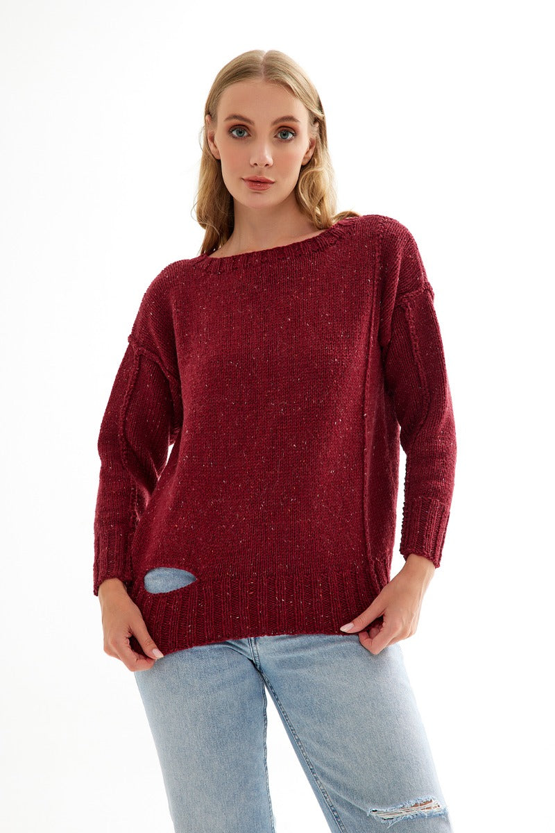 A Jody Long Alba Aran Pattern - Micaela Sweater (PDF File)