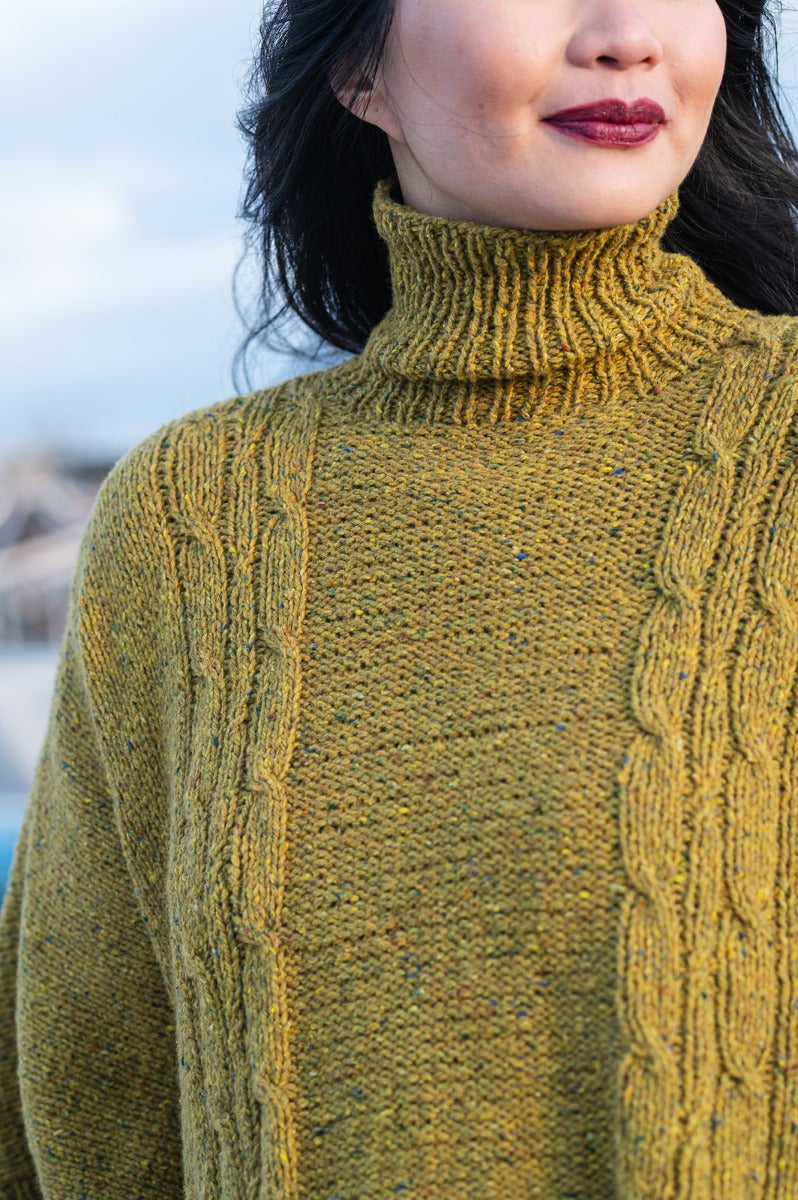 A Berroco Millstone Tweed Pattern - Burwell Poncho (PDF)