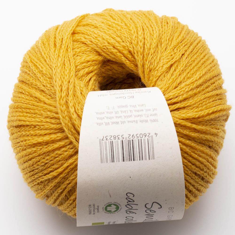 BC Garn Semilla Cable - Mineral Yellow (Color #011) - FULL BAG SALE (5 Skeins)