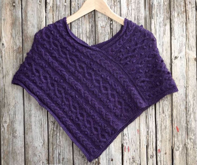 A Mirasol Nuna Pattern - Short Cabled Cape (PDF File)