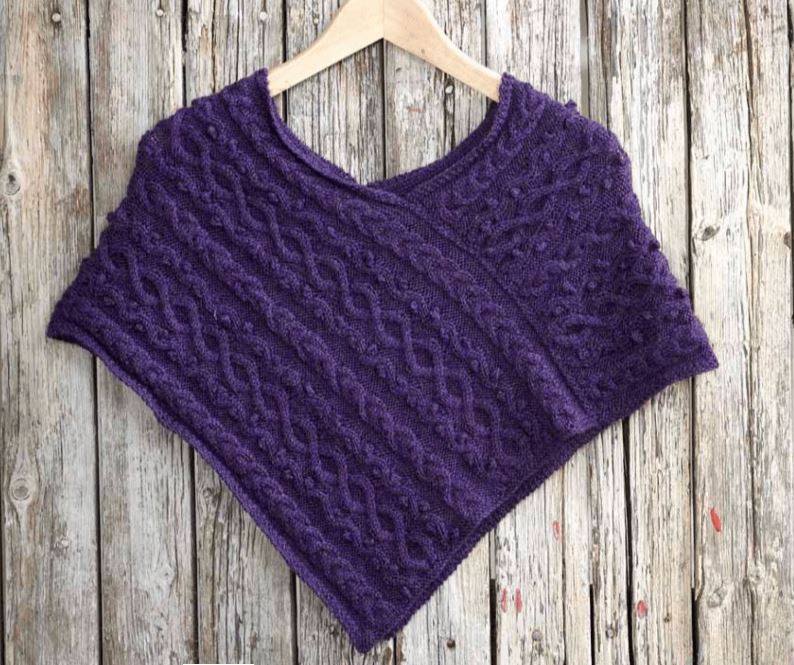 A Mirasol Pattern - Short Cabled Cape (PDF)