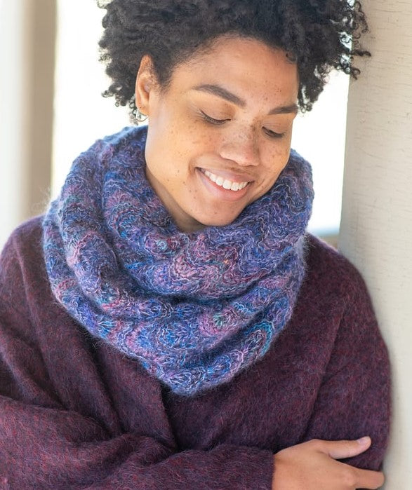 A Berroco Tiramisu Pattern - Mireille Infinity Scarf - FREE LINK IN DESCRIPTION, NO NEED TO ADD TO CART