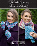 An Indulgence Hand-Painted Pattern - Cowl, Mitts & Scarf (PDF)