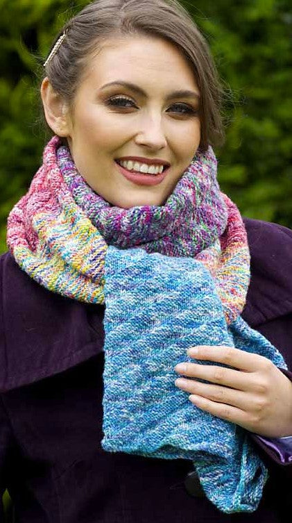 An Indulgence Hand-Painted Pattern - Cowl, Mitts & Scarf (PDF)