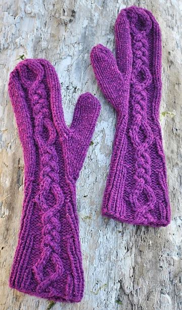 HiKoo Kenzington Pattern - Cabled Mittens - FREE DOWNLOAD LINK IN DESCRIPTION