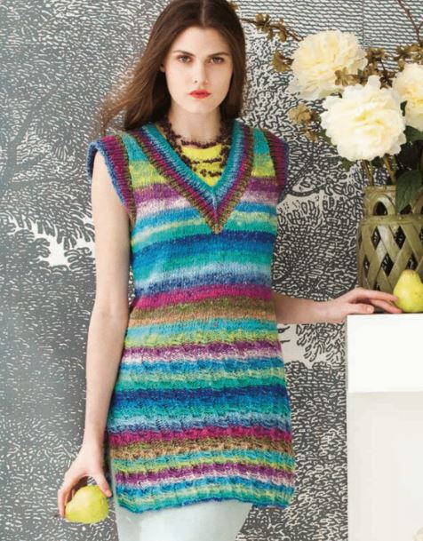 Noro Taiyo Pattern - Mock Cable Tunic #11 (PDF)