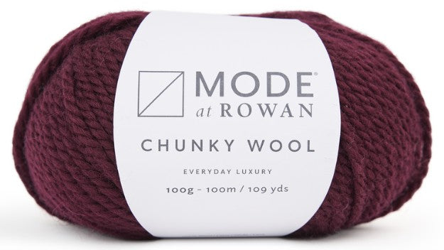 Mode at Rowan Chunky Wool - Burgundy (Color #20)