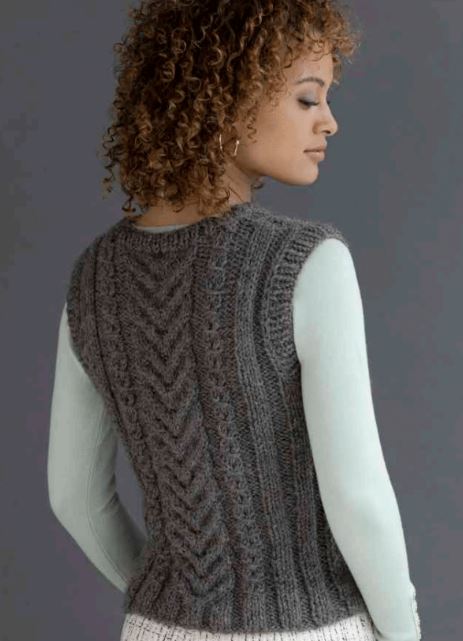 An Elsebeth Lavold Luscious LLama Pattern - Moira Vest (PDF)