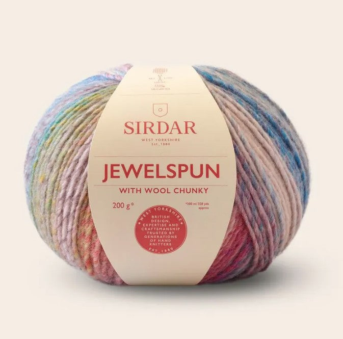 Sirdar Jewelspun with Wool Chunky - Mother of Pearl (Color #203) - BIG 200 Gram Skeins