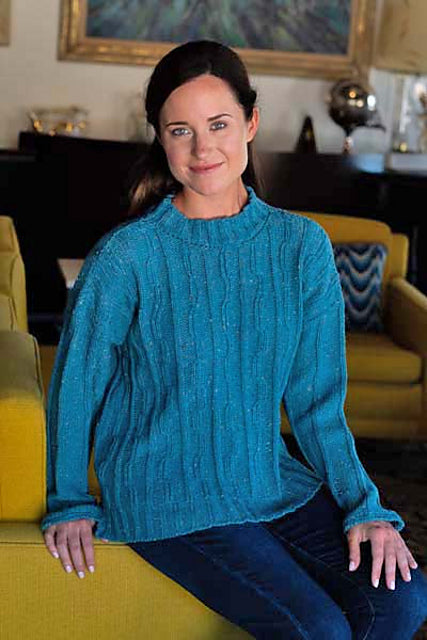 A Trendsetter Wish Pattern - Moving Rib Pullover #5900W (PDF)