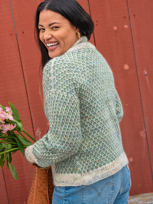 A Berroco Aerial & Lanas Light Pattern - Muesli Cardigan (PDF)