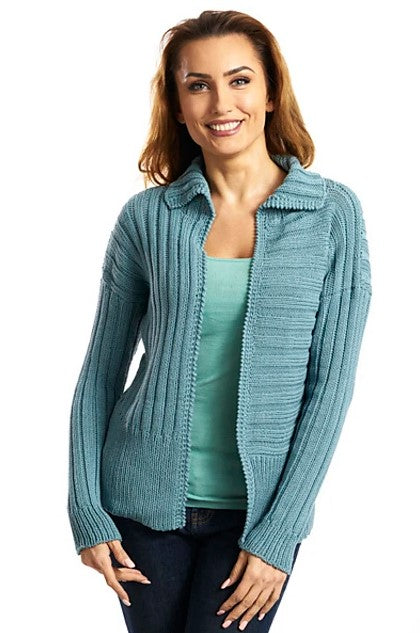 A GGH Volante Pattern - Multi Directional Ribbed Cardigan 5600j (PDF)