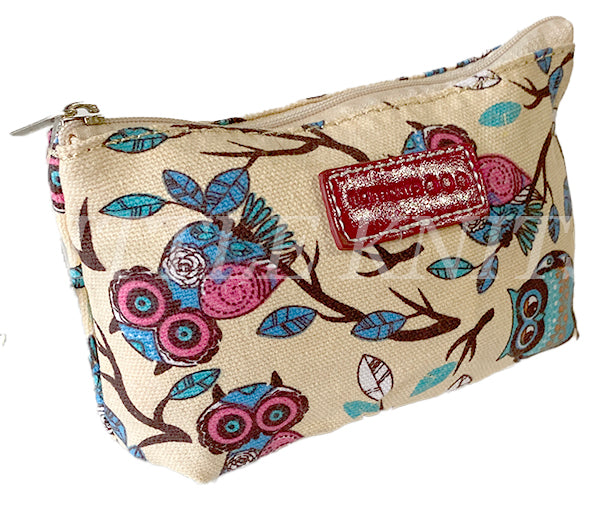 Namaste Small Owl Lola Pouch - Vanilla