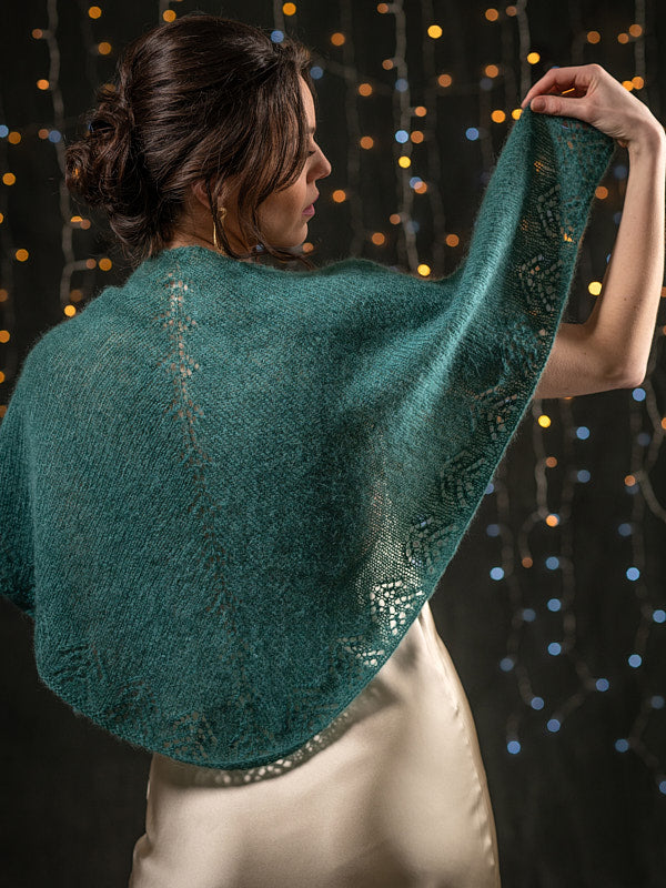 Berroco Aerial Nikini Shawl Pattern Available at Little Knits