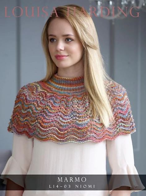 A Mazzo Pattern - Niomi Cape FREE with Purchases of 3 or more skeins of Mazzo (One Pattern for each 5 Skein Purchase Please)