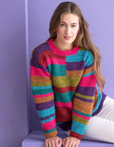 A Noro Kashirukuru Crochet Pattern Tetris (PDF File) on sale at Little Knits