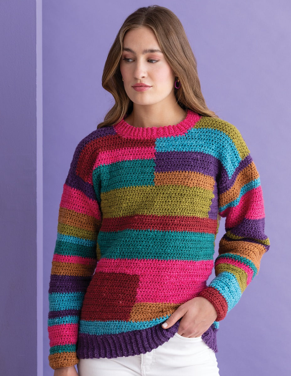 A Noro Kashirukuru Crochet Pattern Tetris (PDF File) on sale at Little Knits