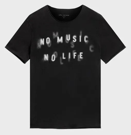 New, John Varvatos Men's No Music No Life Graphic T-Shirt, XS