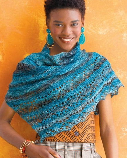 A Noro Kiri Pattern - Kiri Shawl knitting pattern on sale at Little Knits