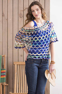 A Noro Pattern - Open Work Top (PDF) knitting pattern on sale at Little Knits