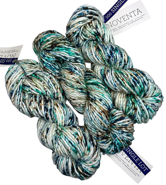 Malabrigo Noventa One of a Kind - Seafoam Sprinkle (THREE SKEINS)