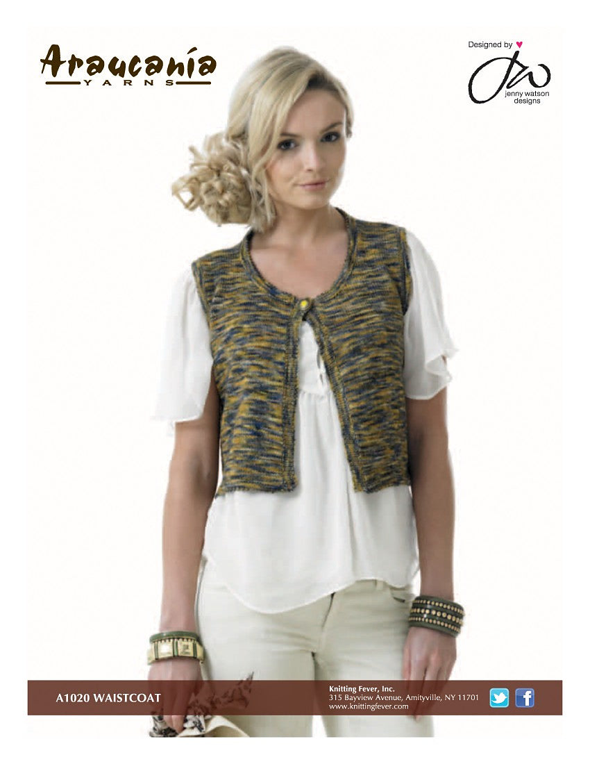 A Nuble Pattern - Waistcoat (PDF) - FREE WITH ORDERS OF 6 SKEINS OF NUBLE.  ONE FREE PATTERN PER ORDER PLEASE. 