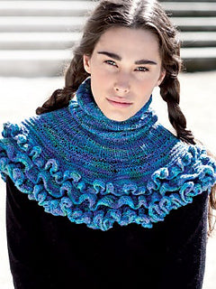 A Nuble Pattern - Ruffled Ribbed Cowl (PDF) - FREE WITH ORDERS OF 6 SKEINS OF NUBLE (ONE FREE PATTERN PER ORDER)