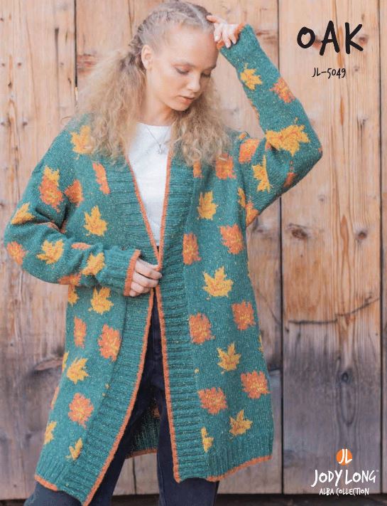 A Jody Long Alba Pattern - Oak Cardigan (PDF)