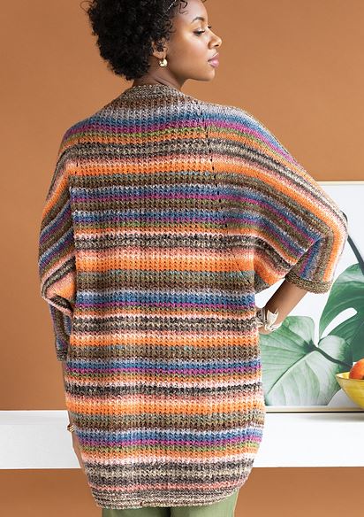 A Noro Tsubame Pattern - Ocean Sunset Cardigan (PDF)