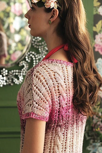 Akari Pattern A Noro Akari Pattern - Offset Cable Tee #08 (PDF) – Little Knits