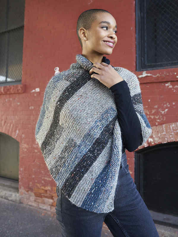 A Berroco Providence Pattern - Olneyville Poncho (PDF)