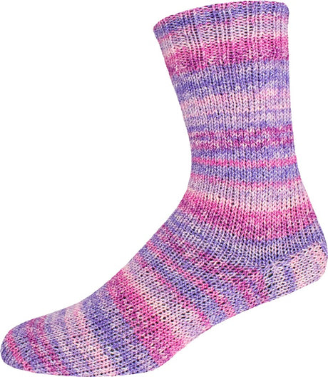 Supersocke Cotton Stretch Style 347 - Berry Brights (Color #2904) on sale at little knits