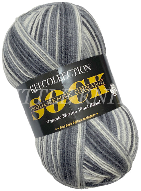 KFI Indulgence Organic Sock Stormy Seas Color 103
KFI Indulgence Organic Sock Yarn on Sale at Little Knits