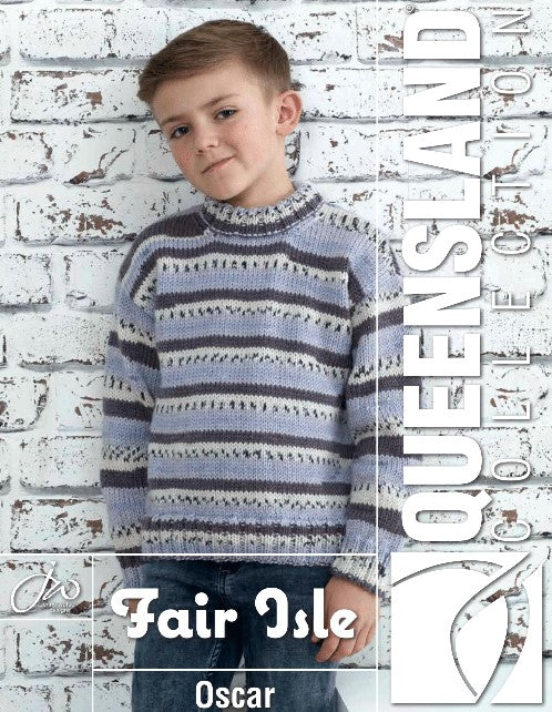 An EYB Fair Isle Pattern - Oscar Sweater + Slipover (PDF File)