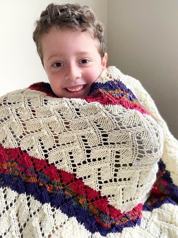 A FREE Berroco Comfort Pattern - Painted Daisy Blanket