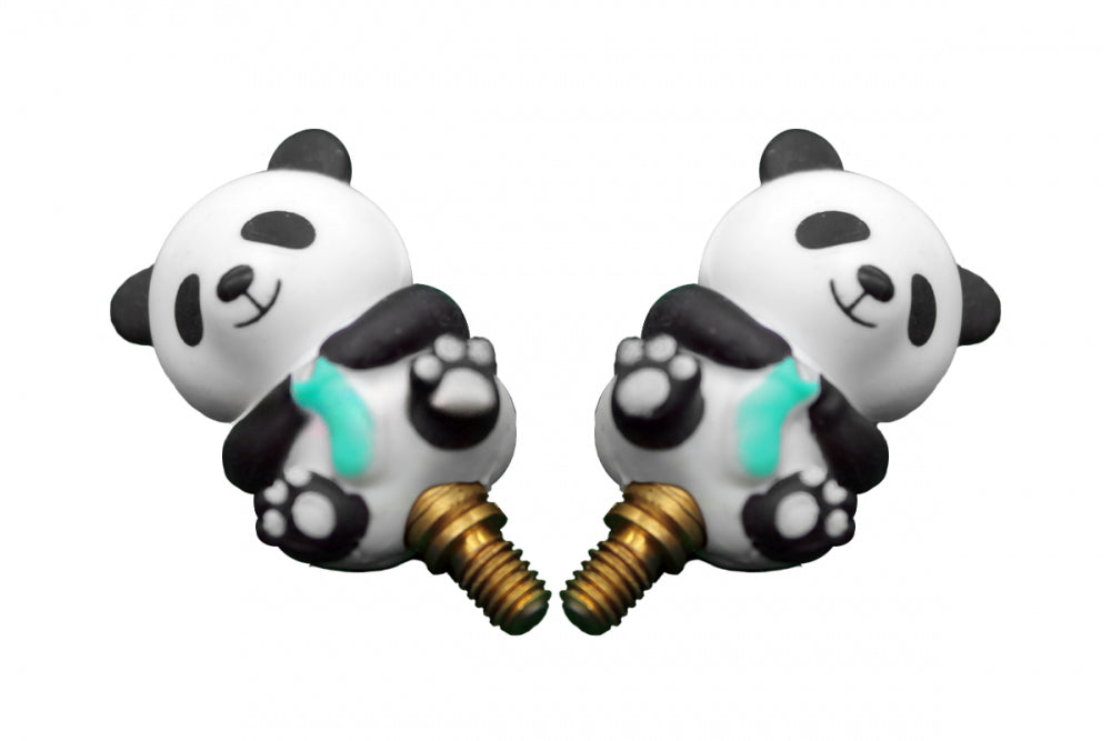 HiyaHiya Panda Interchangable Cable Stopper - Large (set of 2)