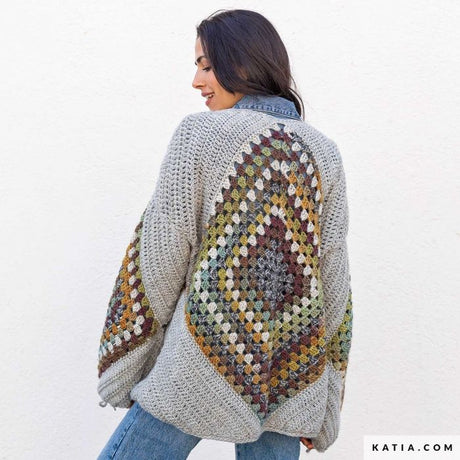 A FREE Katia Kirei and Kirei Color Pattern - Crochet Sweater (PDF)