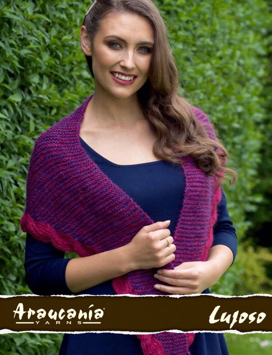 Pauline Wrap - Free with Purchase of 3 or More Skeins of Lujoso (PDF File)