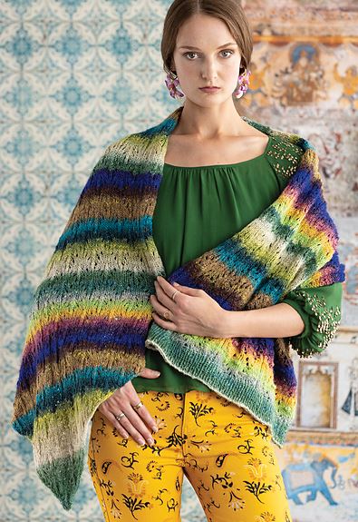 A Noro Tsubame Pattern - Peacock Wrap (PDF)